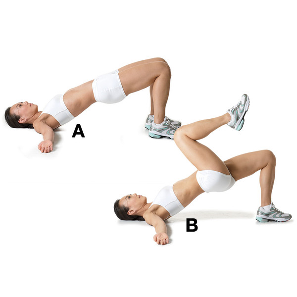 Basic Workout Glute Bridge March